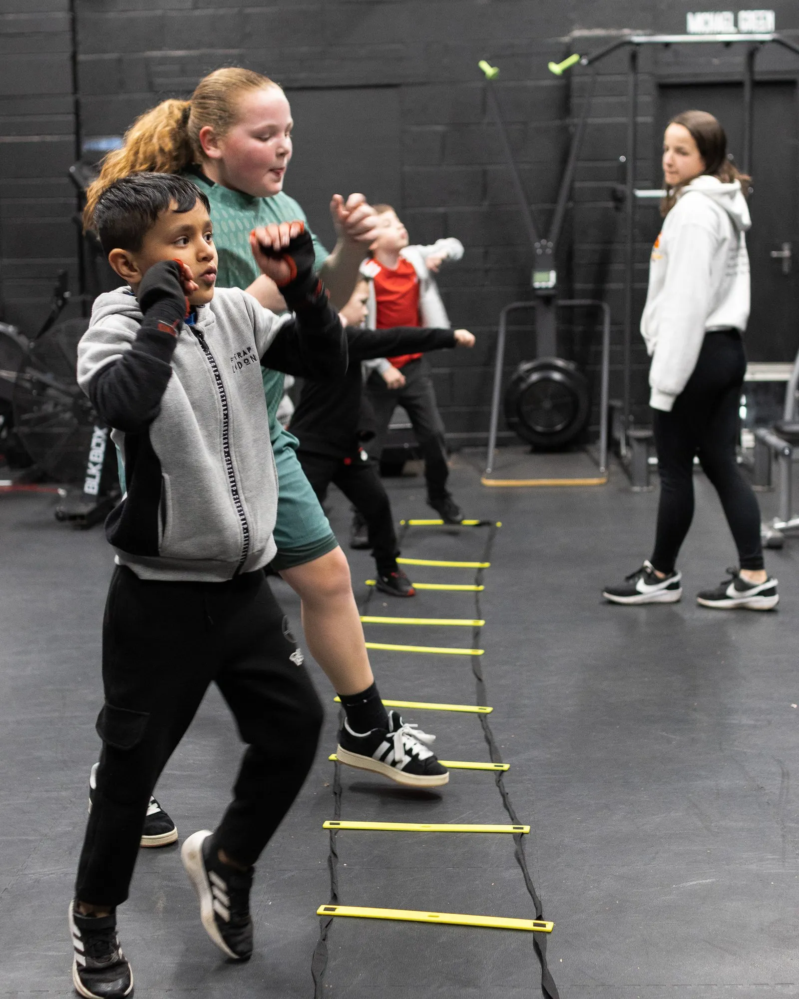 A junior session in the hall at Daimler Green Community Recreation Centre
